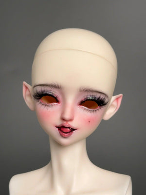 MDollSchool KiKi & Lucia 1/4 MSD BJD doll head with detailed faceup and long lashes