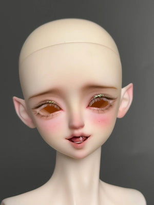 MDollSchool KiKi & Lucia 1/4 MSD BJD doll head with detailed faceup and pointed ears