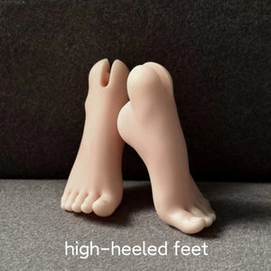 MDollSchool 1/4 BJD doll resin feet designed for high-heeled shoes