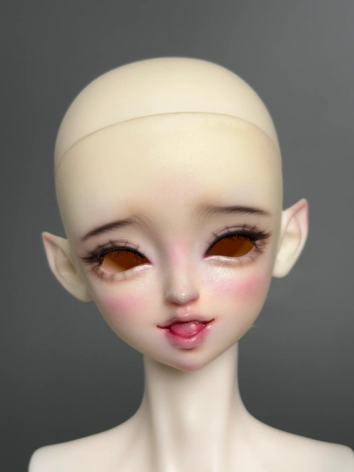 MDollSchool KiKi & Lucia 1/4 MSD BJD doll head with professional faceup and amber eyes