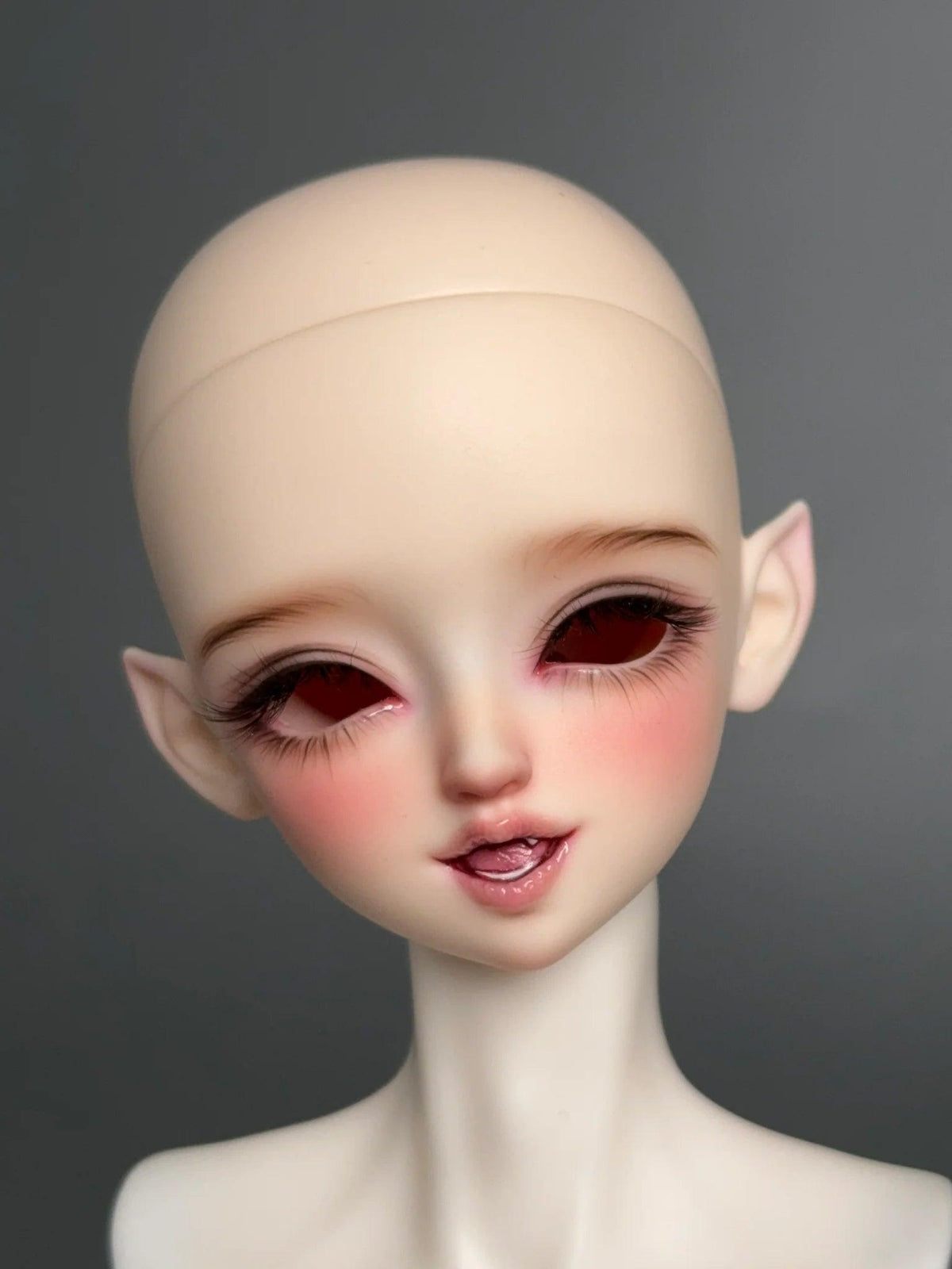 MDollSchool KiKi & Lucia 1/4 MSD BJD doll head with custom faceup and elf ears