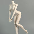 MDollSchool G02 Female Body 1/4 scale BJD doll in white lace lingerie on a stand