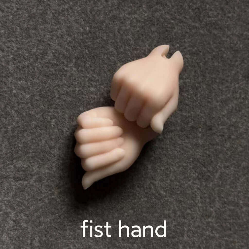 MDollSchool G01 MSD 1/4 BJD doll replacement hands in fist pose